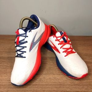 Brooks Launch 7 Womens White Running Shoes N3242 Size 9 M